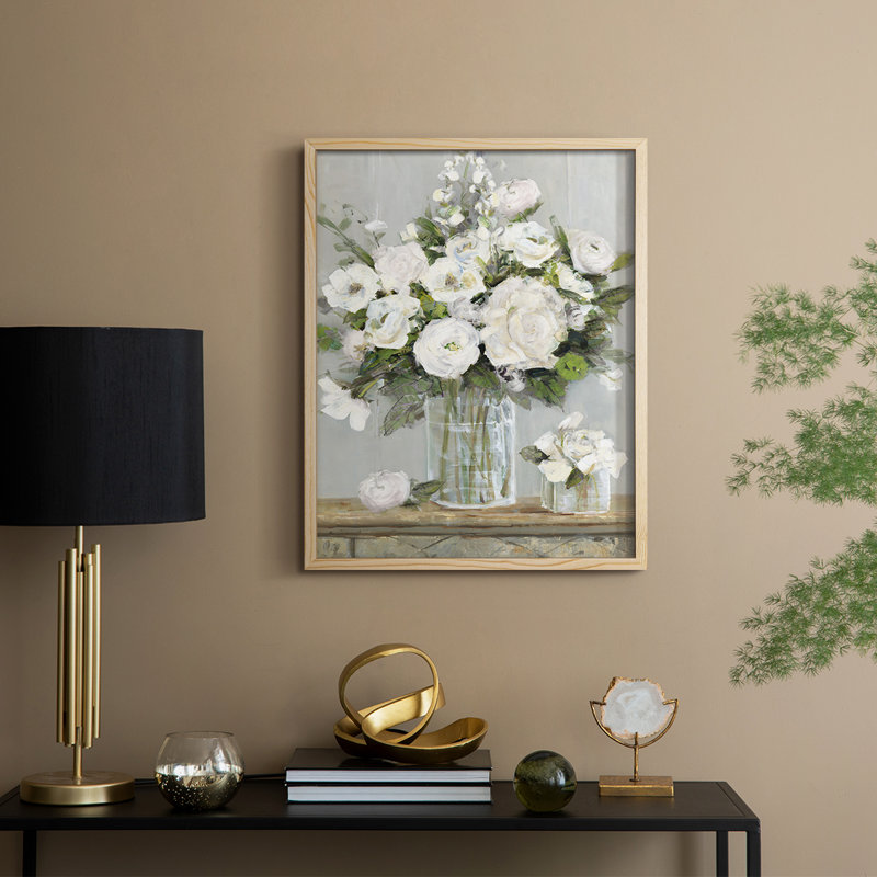 Cottage Whites Framed Print - Solid Wood