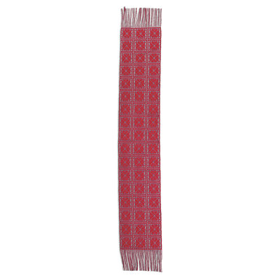 Écharpe marguerite 10 x 65, mauve