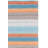 Gulbranson Striped Handmade Flatweave Cotton Area Rug in Gray/Blue/Orange-335683688