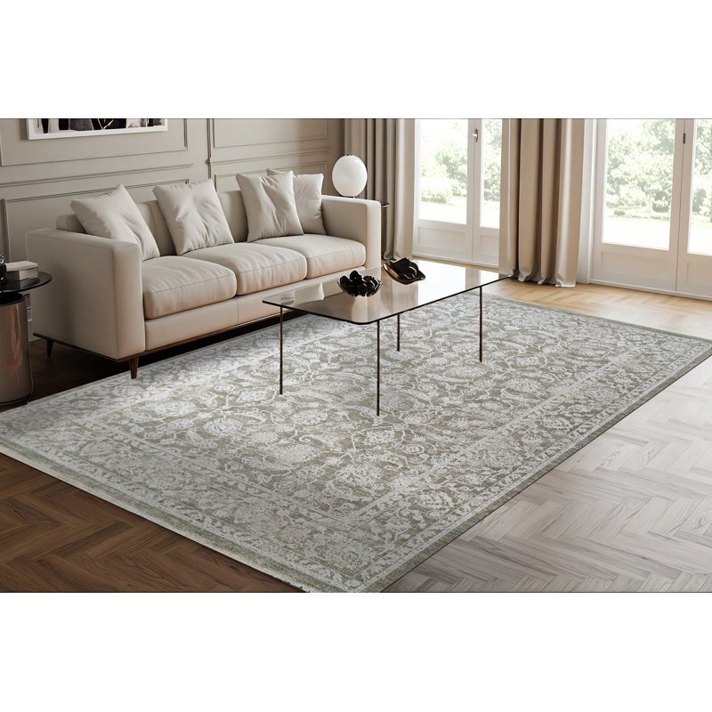 Canyon 15475-881 beige / beige clair / crème, Rectangle 9 pi 2 po x 12 pi 10 po