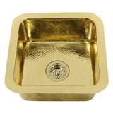 Brightwork 17" L x 17" W Dual Mount Kitchen Sink