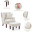Fauteuil capitonné et repose-pieds HIMO de 28,3 po de largeur-61807964