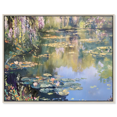 «Lily Lagoon I», peintures sur toile par Art Remedy