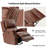 Felisa 34''W Traditional Swivel Rocker Manual Genuine Leather Recliner-968579083