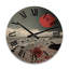 Horloge murale en bois massif Opelika-1254599832