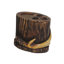 Porte-brosse à dents en bois brun
