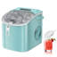 Machine à glace portative de comptoir - 26Lbs / 24H avec nettoyage automatique, fait 9 glaçons en 6 minutes, comprend un panier à glace, une pelle et un sac pour la maison, le bar et le camping-112259349