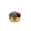 Alba Sedum Floral Arrangement in Gold Pot