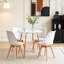 Alfret Round Solid Wood Base Dining Table-1916035601