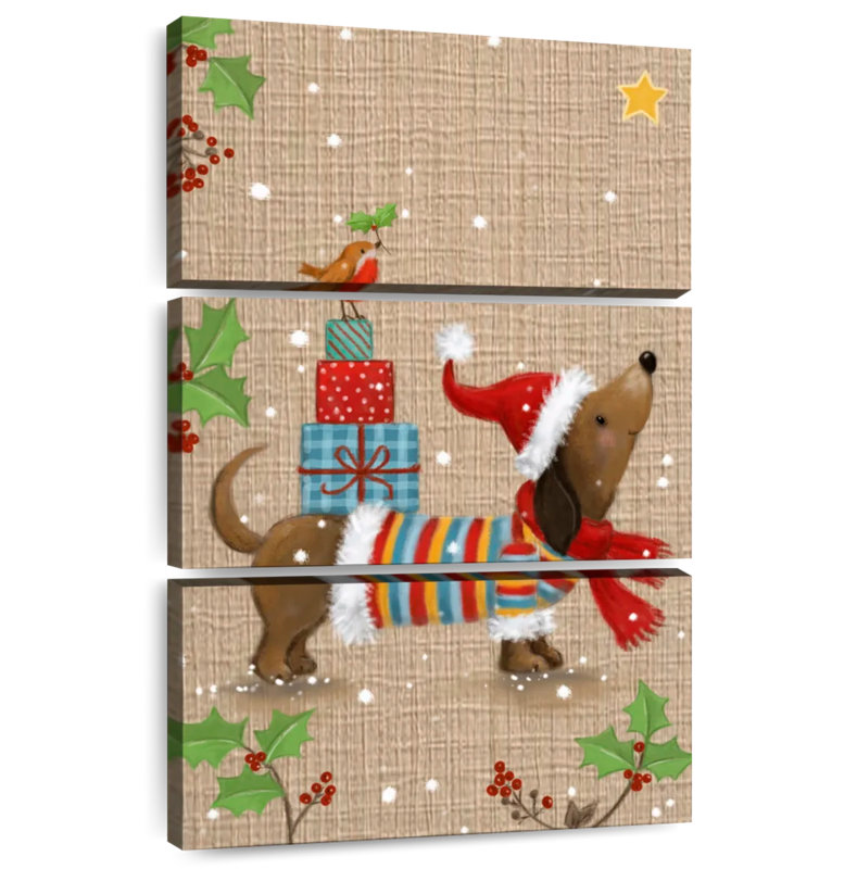 Lelend Christmas Dachshund, 74" H x 48" W