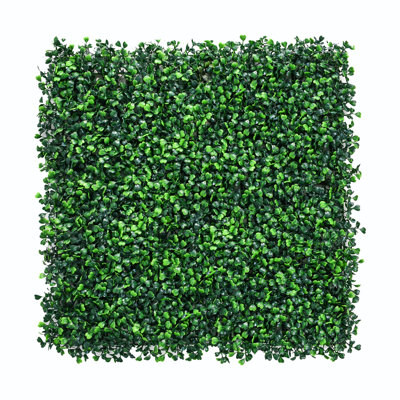 24 panneaux muraux de gazon artificiel haute densité 20 po x 20 po, écran d'intimité de haie artificielle longue durée, panneaux de buis pour la décoration intérieure et extérieure