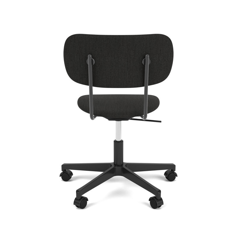 Co Swivel Task Chair, Black Oak/Black, Black, Wool Blend