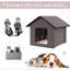 Abri pour chat intérieur et extérieur chauffé, isolé et imperméable, avec housse en molleton
