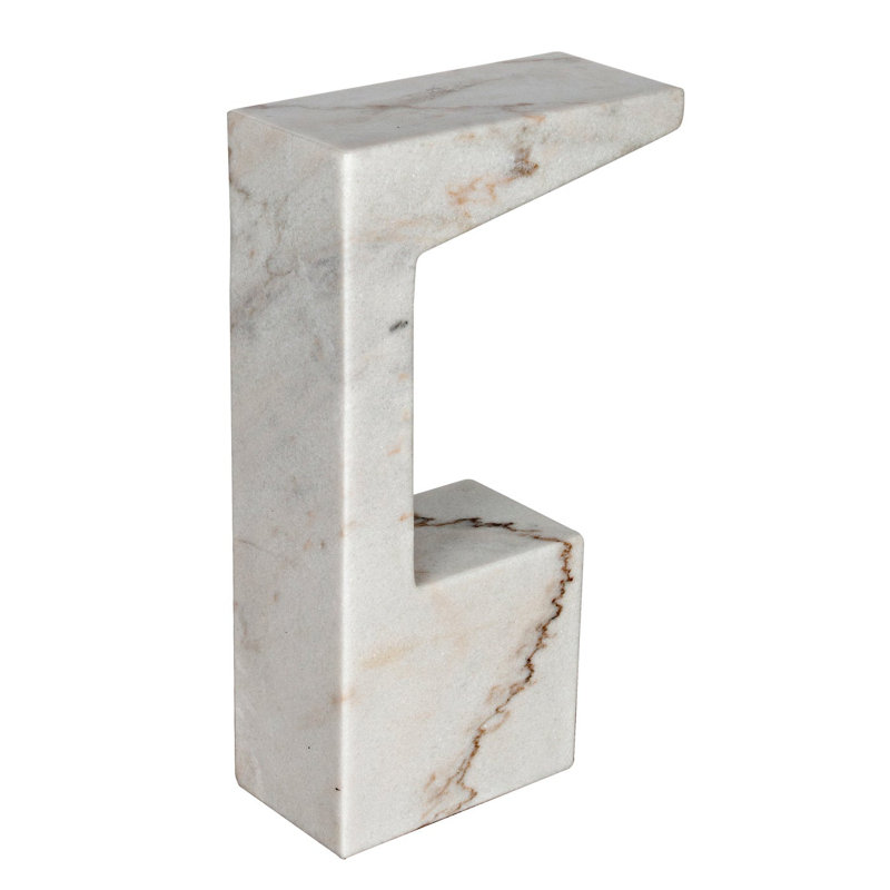 Aero Marble End Table, White Marble