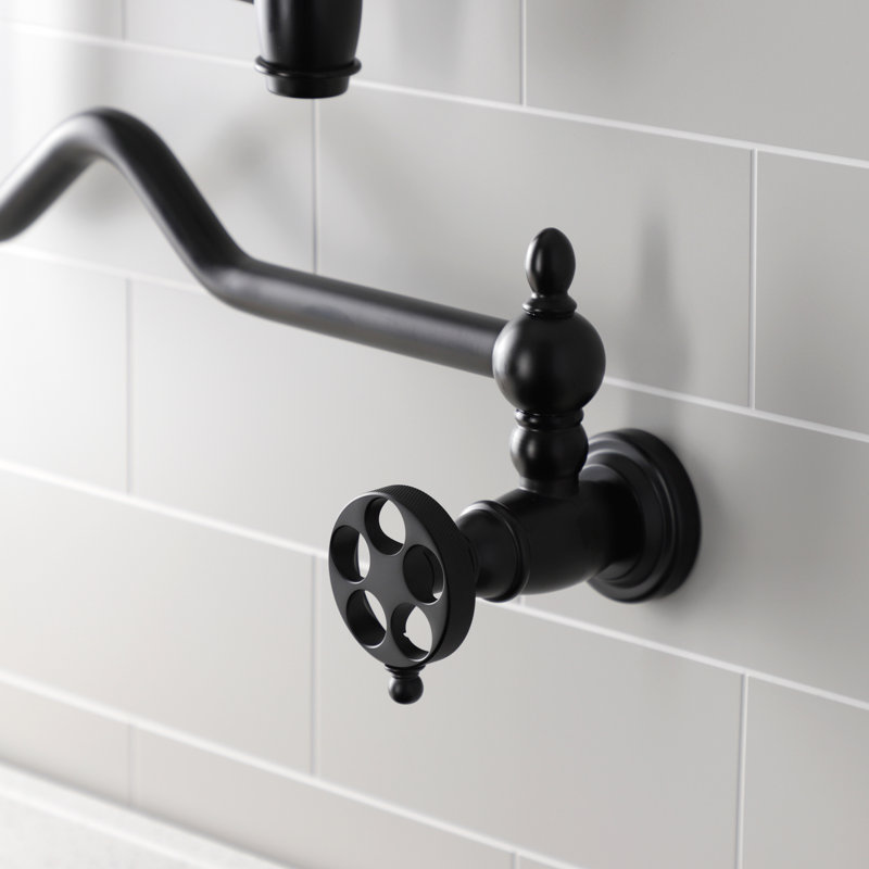 Robinet de cuisine en laiton Kingston, Noir mat