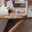 Bureau d'écriture en L en bois massif brun noisette-739635305-739635298