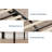 Full Upholstered Platform Bed with Button Tufted Headboard, Storage, Black-55092747-55092748