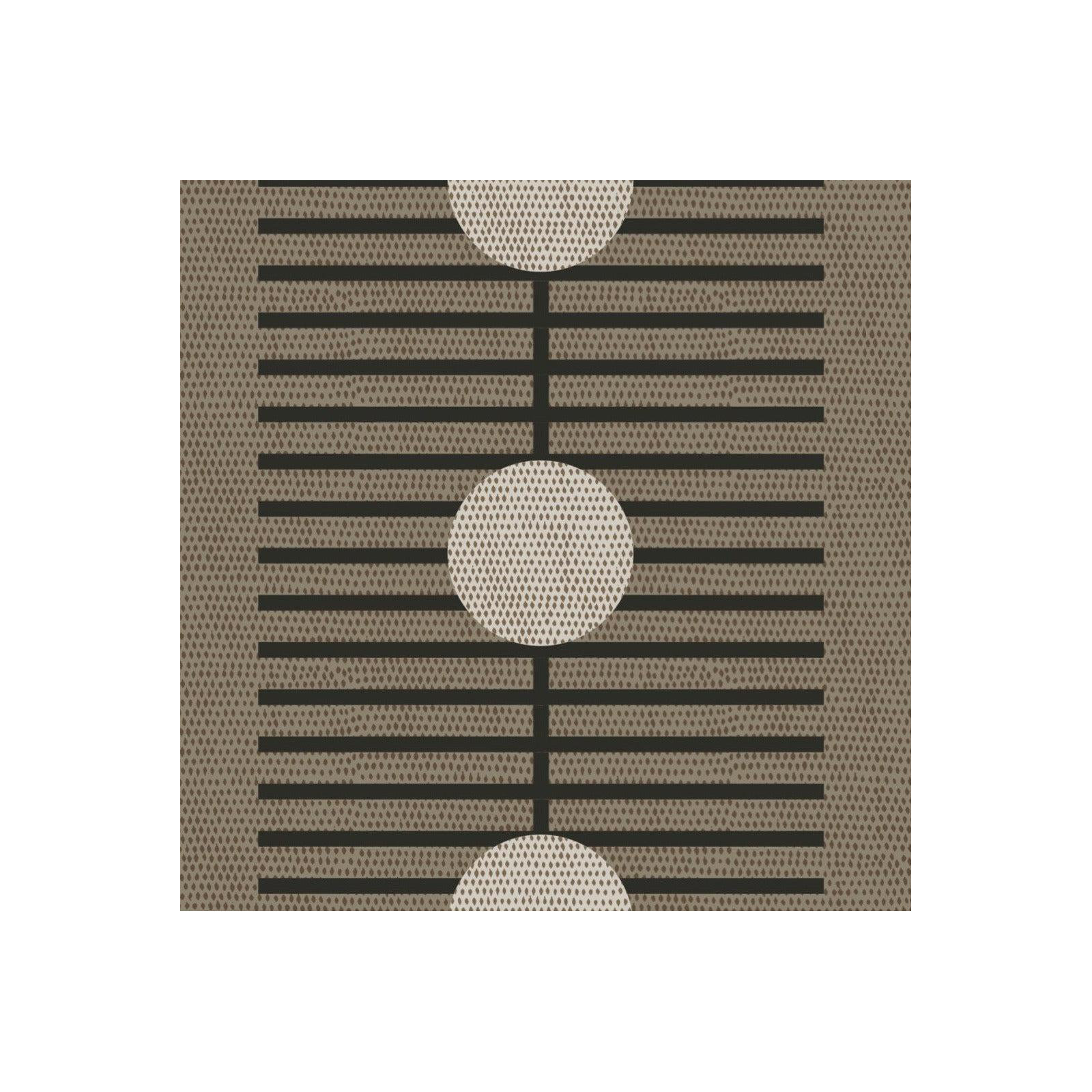Nomalanga 10' L x 25" W Wallpaper Roll, Mocha/Black, Non-pasted