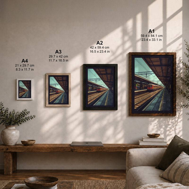 Platform Under Steel Industrial - Print, Unframed, A1 - 84.1 x 59.4 cm
