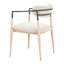 Chaise de salle à manger Equinox gris huître et naturel