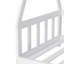 Structure de lit au sol, lit en bois avec garde-corps