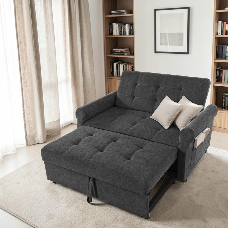 Sofa, Grey Chenille