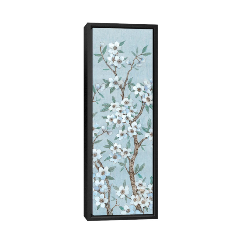 « branches of fleurs », impression sur toile tendue, H 60 po x l 20 po x P 1,5 po, Toile tendue