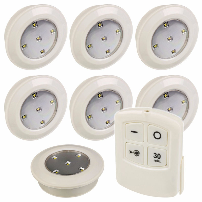 12 Piece Multi-function LED Under Cabinet Puck Light