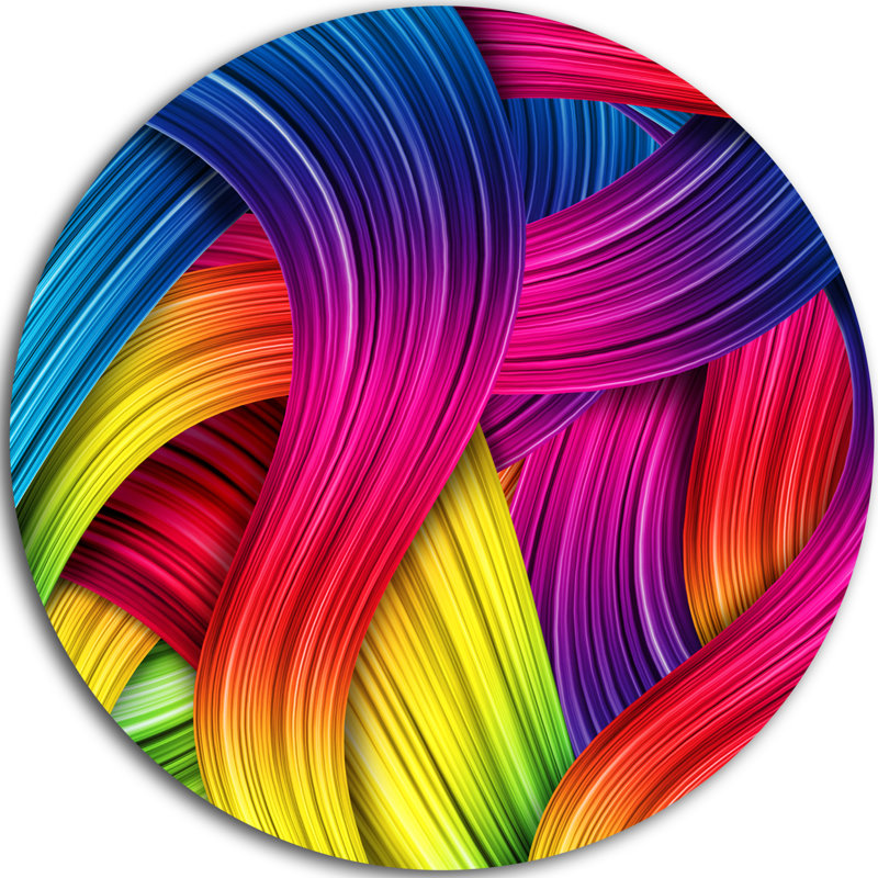« 3d ciel art », impression sur métal, H 23 po x l 23 po x P 1 po