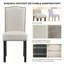Caulfield 51cm H Tufted Polyester Upholstered Parsons Chair in Beige
