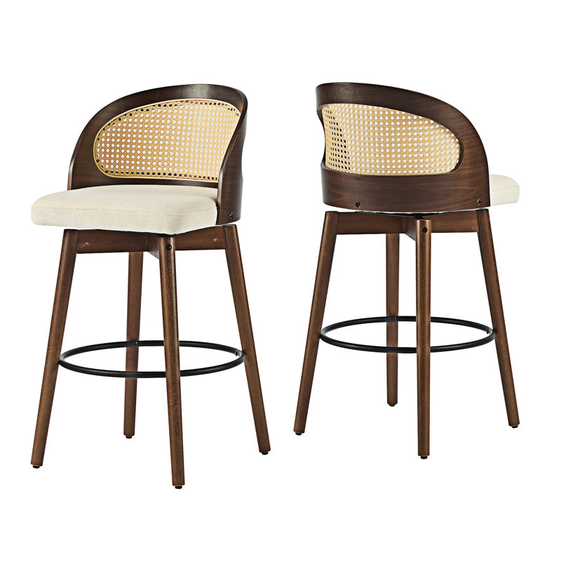 Ensemble de 2 chaises d'appoint en bois