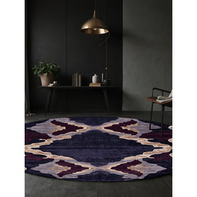 Tapis mauve lavable à la machine