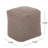 Cotton Upholstered Pouf Ottoman