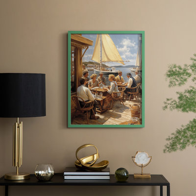 NAUTICAL Series DCXXIII Framed Print - Solid Wood
