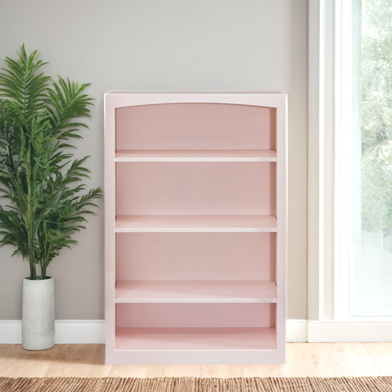 Bibliothèque classique Ossy, Rosé, (4 tablettes) H 48 po x l 30 po x P 12 po