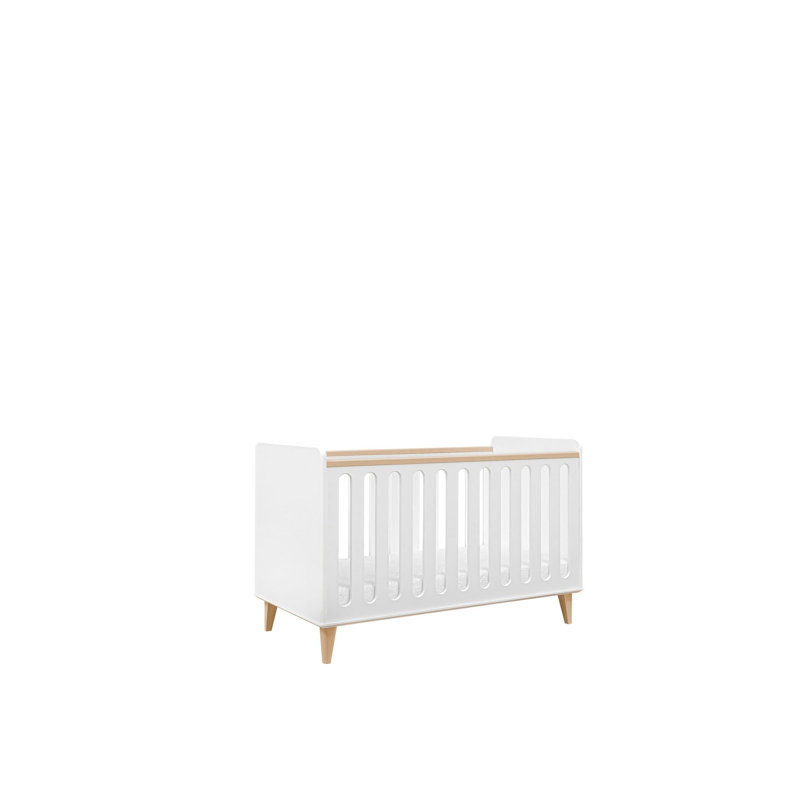 Mildred Cot Bed, White/Birch