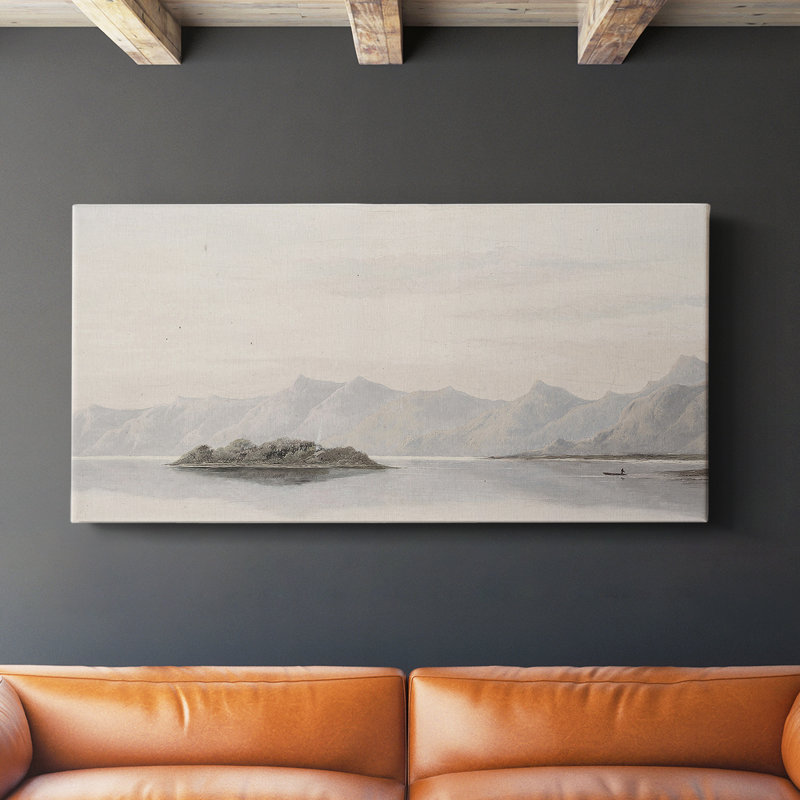 Paysage, série CC CCXX-III, toile tendue avec châssis, prête à être accrochée, H 20 po x l 40 po
