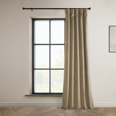 Matra Room Darkening Rod Pocket Single Curtain Panel 