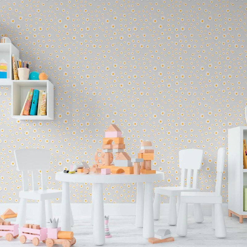Rouleau de papier peint lisse L 126 po x l 24 po Priya