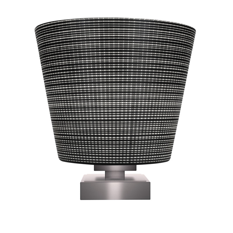 Lampe d'appoint avec verre 10 po Lannah, Gris, Graphite