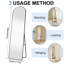 Miroir arqué pleine longueur en aluminium-451321553
