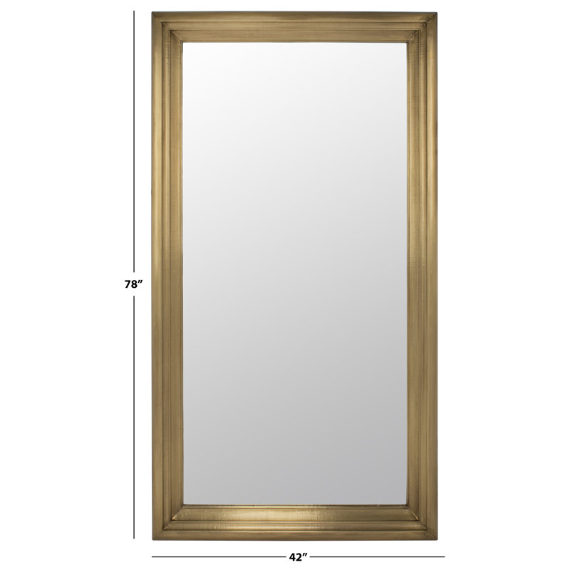 Antke Engineered Wood Mirror, Brass, 78" x 42"