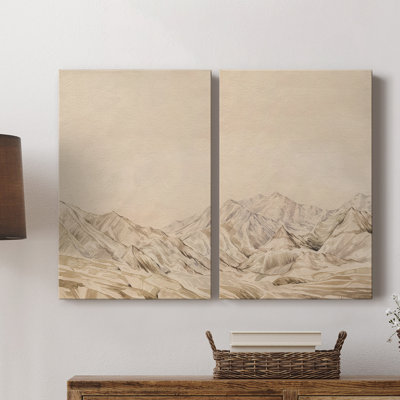 Toile tendue avec châssis Twilight Peaks I-Premium - Prêt à être accroché