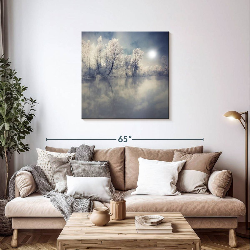 Alvord Misty Winter Forest, H 36 po x l 36 po