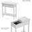 Modern Flip Top Console Table Set With Hidden Storage Compartment And Lower Shelf For Living Room Or Bedroom