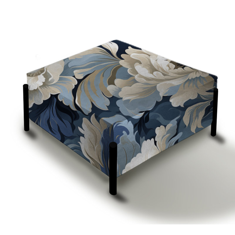 Victorian Stealth - Grand repose-pieds carré floral