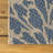 Hagy Modern Floral Textured Weave Navy/Green Indoor/Outdoor Rug-672163887
