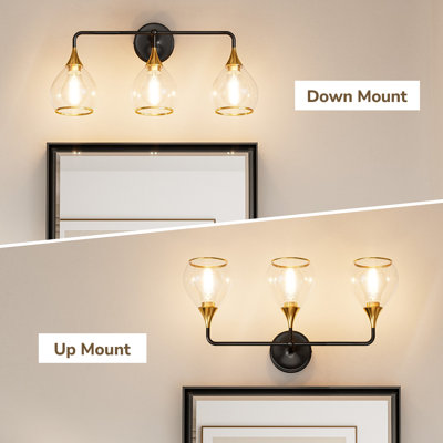 Dimmable Elegant Vanity Light Mirror Headlights, Metal Frame