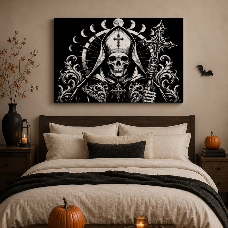 Art mural sur toile noir et blanc, 20"H x 30"W