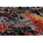 Tapis gris noué à la main de conception unique 12 pi x 15 pi 5 po New Age